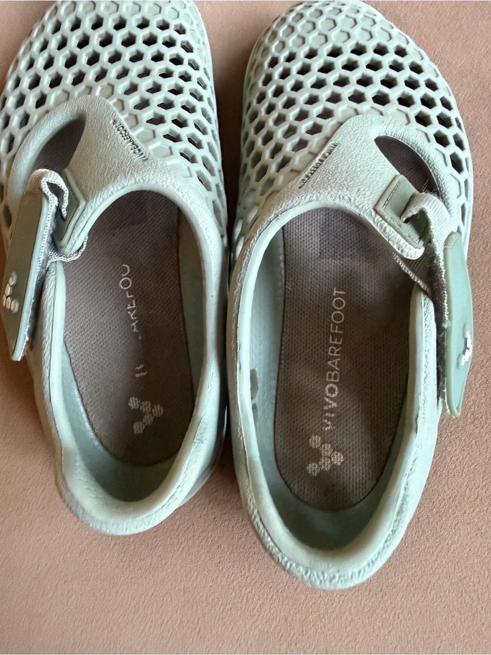 Vivo barefoot Kids Honeycomb Strap Water Shoes - Mint Green size 27